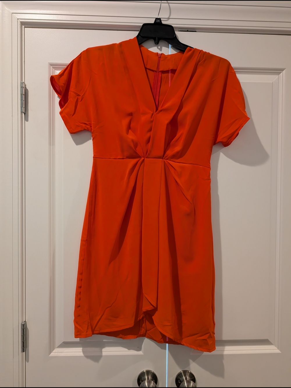 Orange Short Sleeve Dress
